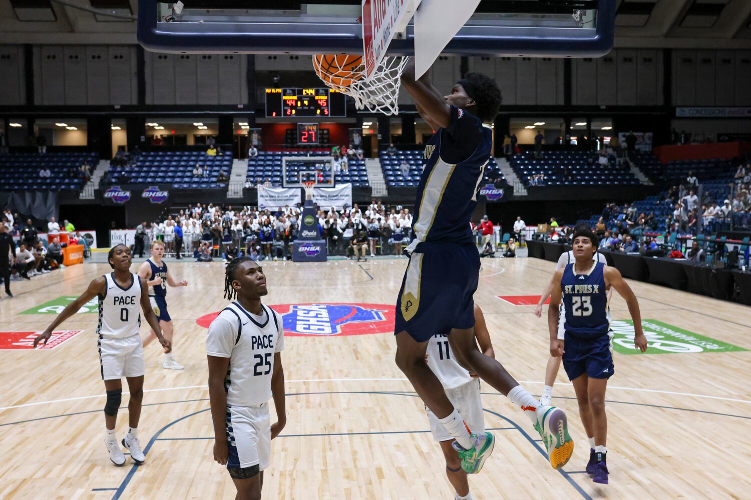 4A Boys State Championship game between St. Pius X and Pace Academy