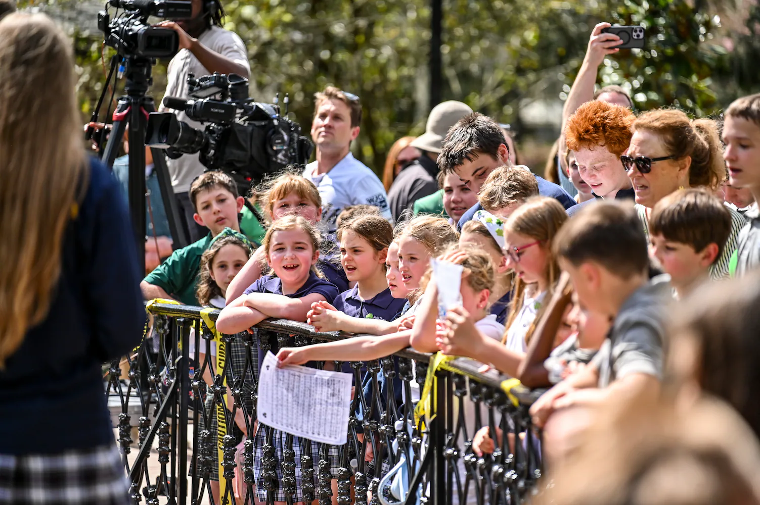 Greening of Forsyth Park Fountain