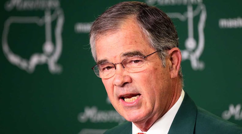 Augusta National chairman Billy Payne.