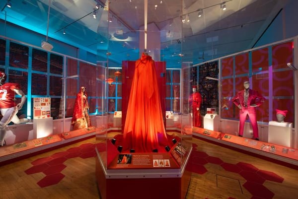 The exhibit also delves into the use of color across cultures, where different colors can signal a wide range of meanings and impact emotions. (Photo Courtesy of D. Finnin/AMNH)
