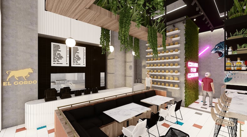 A rendering of El Gordo at the Uptown.