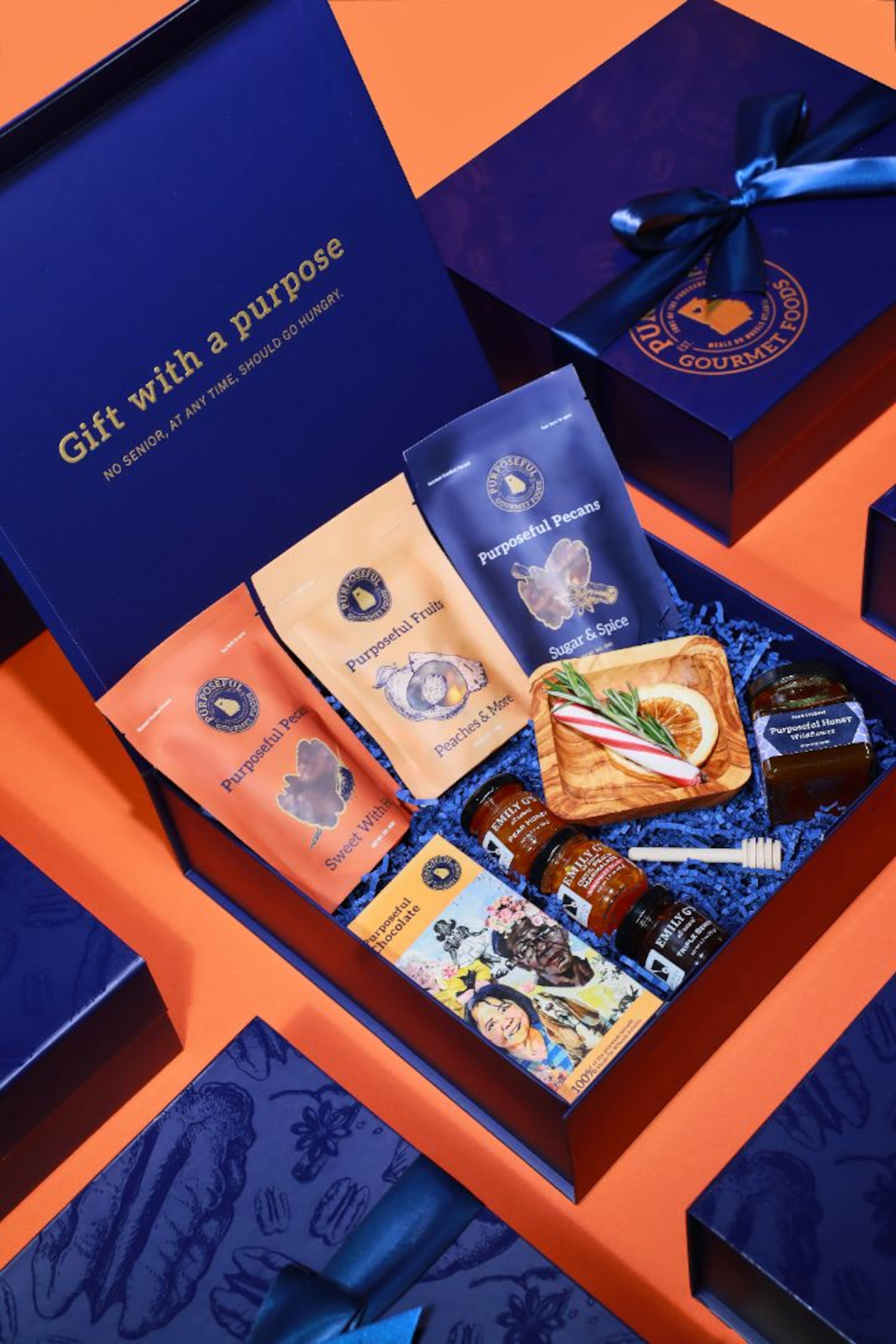 Purposeful Gourmet Foods, a product line that benefits Meals on Wheels Atlanta, includes Purposeful Pecans, based on recipes that former Four Seasons Atlanta chef Robert Gerstenecker used at the hotel. (Courtesy of Meals on Wheels Atlanta)