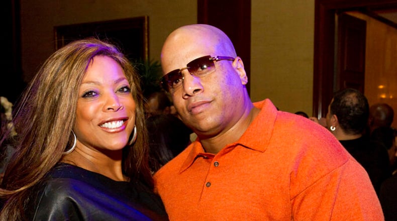 FILE - This March 25, 2011 file photo shows Wendy Williams and her husband Kevin Hunter at Aretha Franklin's 69th birthday party in New York. Williams has filed for divorce after nearly 22 years of marriage to her husband and manager.