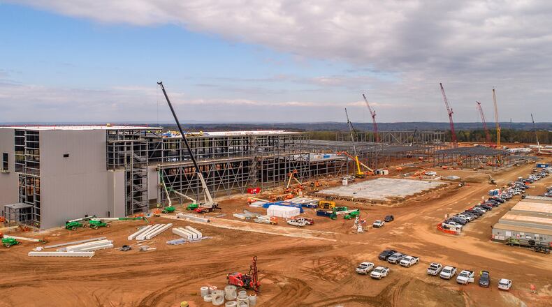 The $2.6 billion SK Innovation battery plant under construction on the outskirts of Commerce is transforming a region once reliant on the fading textile industry.