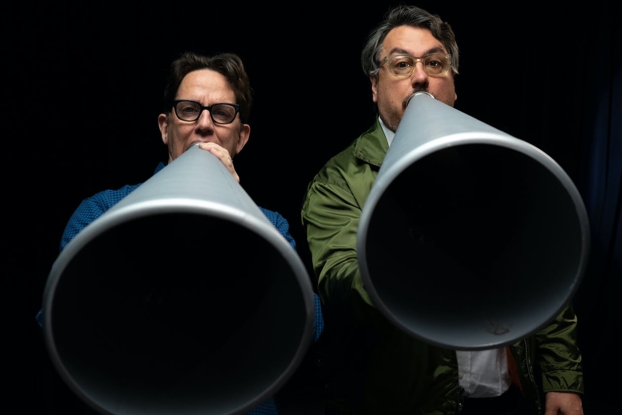 They Might Be Giants — made up of John Linnell (left) and John Flansburgh — are playing The Eastern on Friday (sold out) and Saturday in Atlanta. (Courtesy of They Might Be Giants)