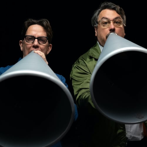 They Might Be Giants — made up of John Linnell (left) and John Flansburgh — are playing The Eastern on Friday (sold out) and Saturday in Atlanta. (Courtesy of They Might Be Giants)
