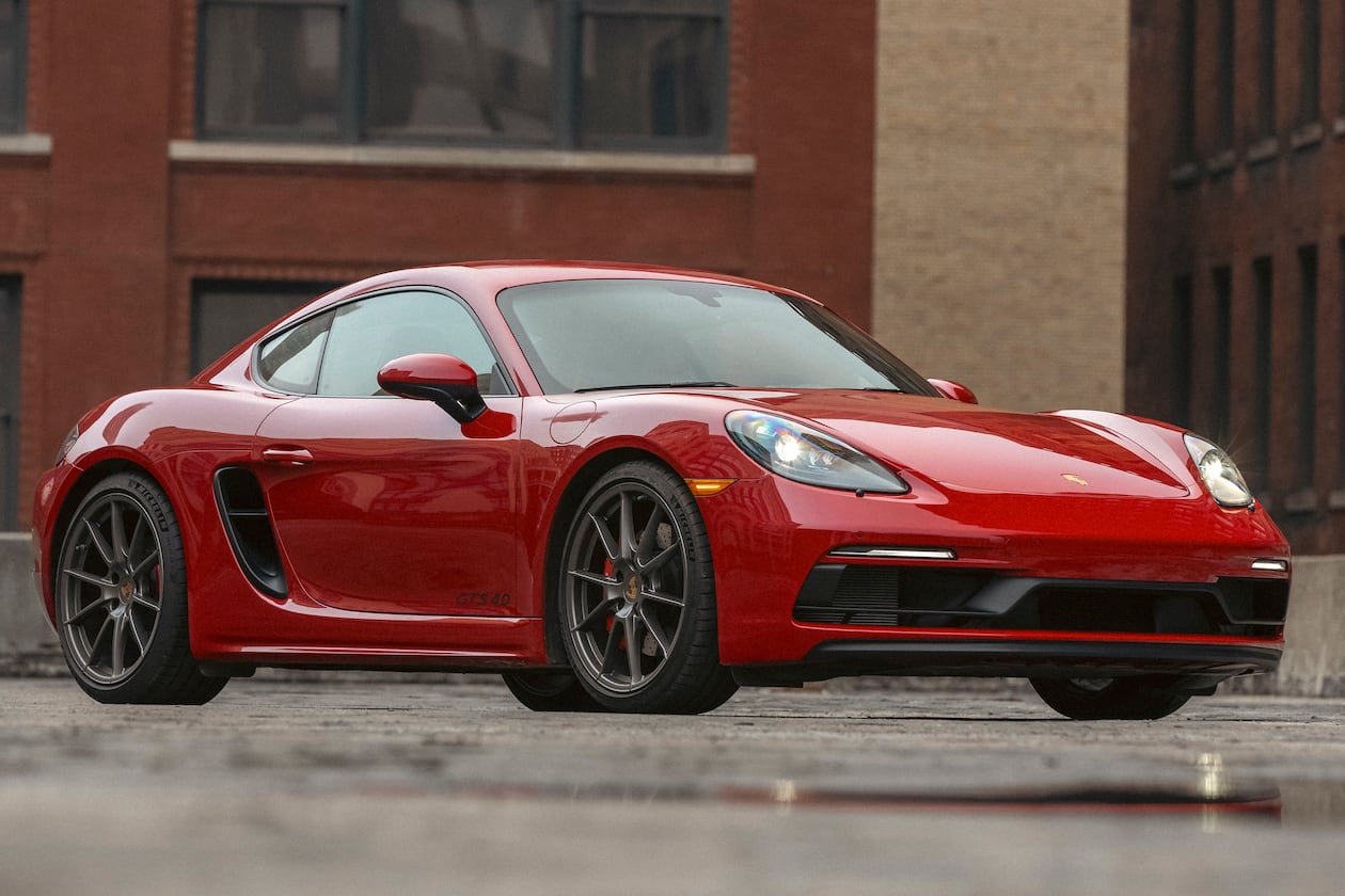 The Porsche 718 Cayman has alternated between four- and six-cylinder models since its 2006 debut. (Courtesy of Porsche)