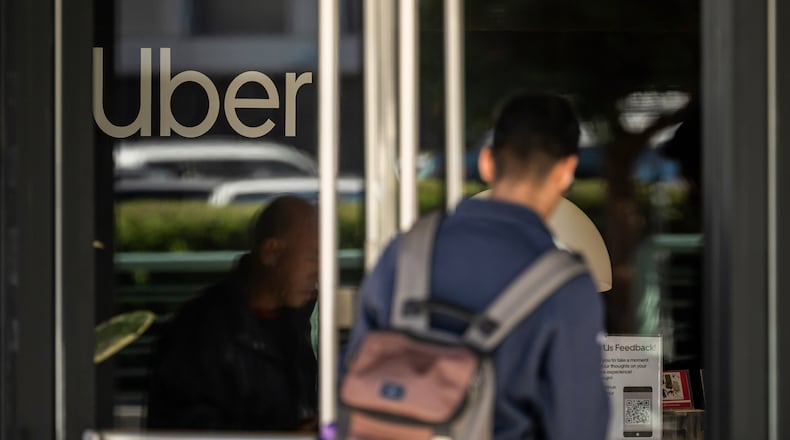 Uber's CEO must testify in a lawsuit that contends the company is liable for the alleged sex trafficking of a 14-year-old girl, a Gwinnett County judge has ruled. (David Paul Morris/Bloomberg via Getty Images)