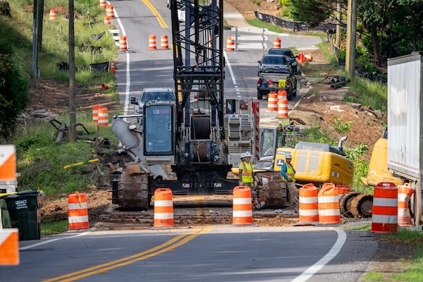 The bridge on Freemanville Road in Milton will be closed for at least the next five months because of a $2.9 million Georgia Department of Transportation project to replace it. (Ben Hendren for the AJC)