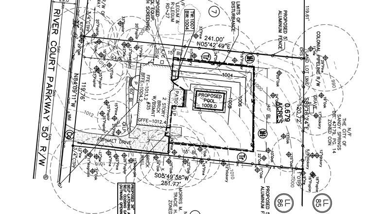 Sandy Springs recently approved a Metropolitan River Protection Act Certificate to construct a pool at 35 River Court Parkway. (Courtesy City of Sandy Springs)