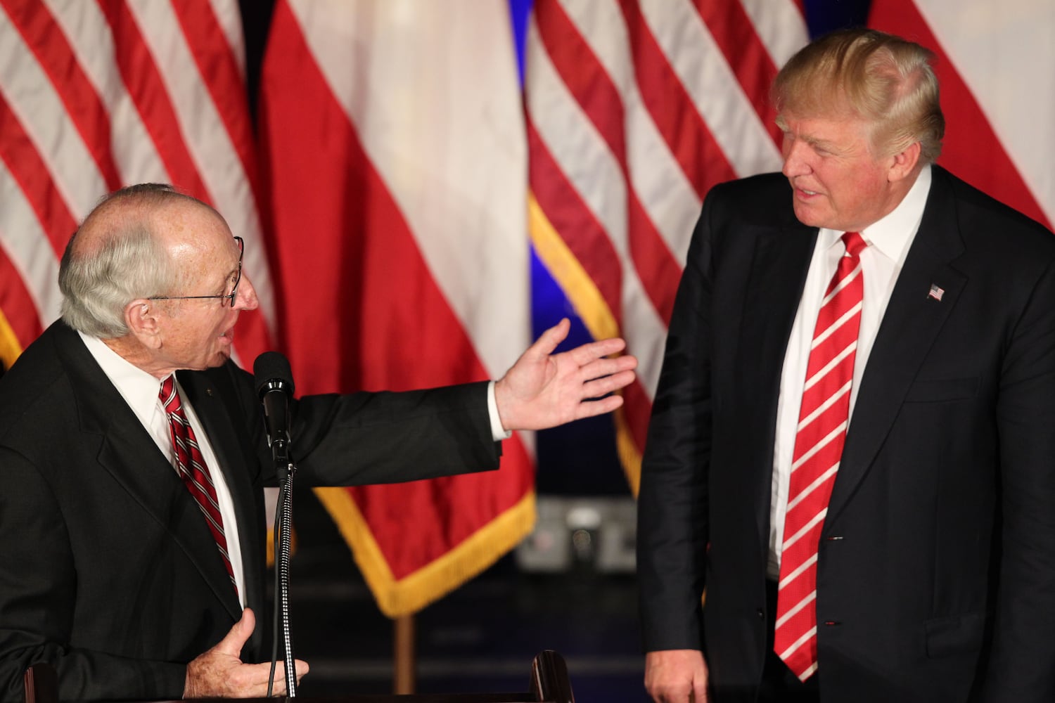 The scene: Donald Trump visits Atlanta