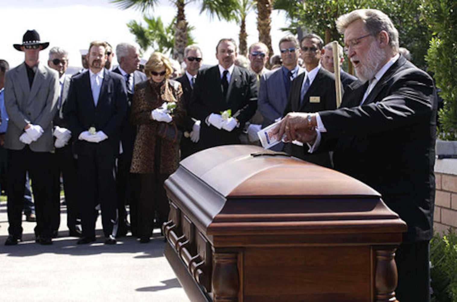 The funeral for Tony Curtis