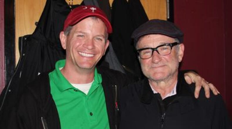 Robin Williams stopped by the Laughing Skull Lounge last year for a surprise show with his friend Rick Overton. CREDIT: Celeste Echols