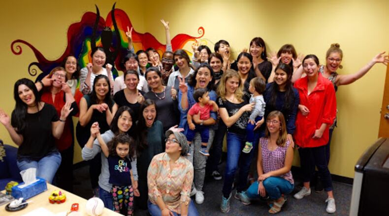 The Georgia Tech International Spouses’ Group meeting at the Women's Resource Center, 2017. (Courtesy of Karen Yiu)