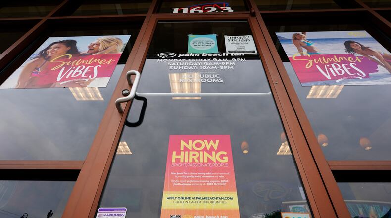 Atlanta added about 4,000 jobs last month, faster than a typical September. Meanwhile many more people came into the labor market looking for work as the economy gears up for the holidays. That seasonal surge in spending typically accounts for much of the year's job growth. But will it be that way this time?  (AP Photo/Steve Helber)