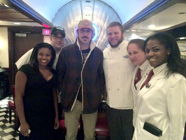 Ryan Gosling at Buckhead Diner
