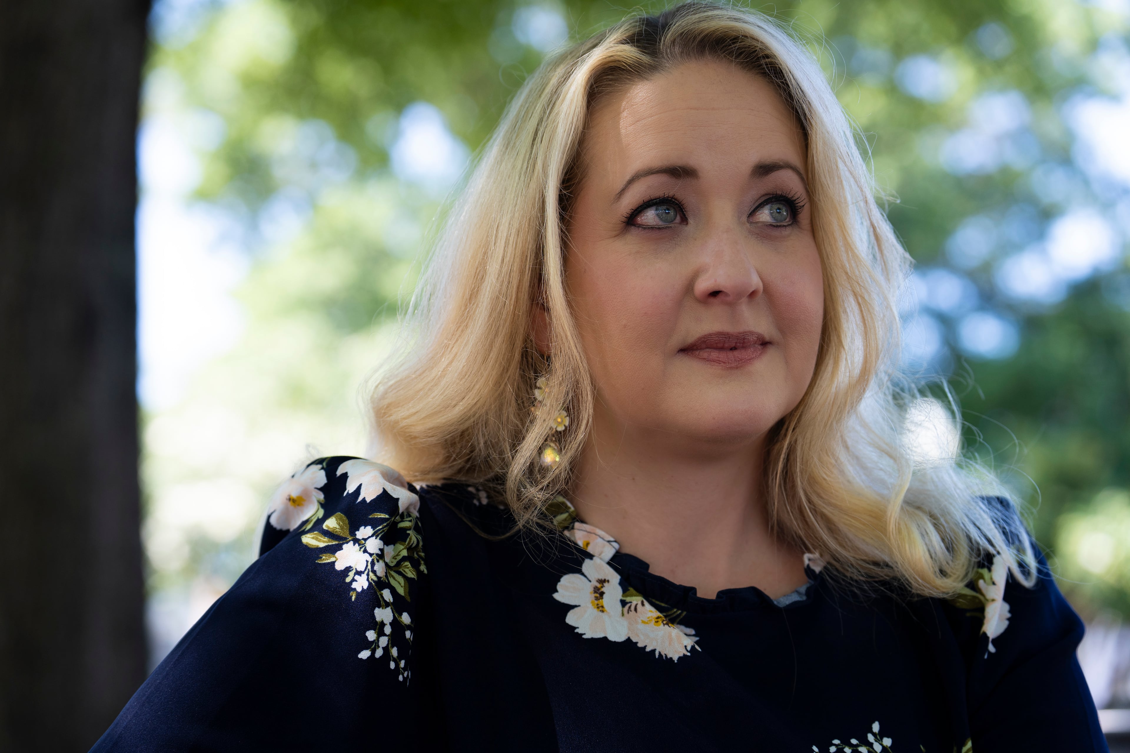 Heather Walker, a Kennesaw resident, underwent a hysterectomy after years of fibroid pain. (Olivia Bowdoin/AJC)