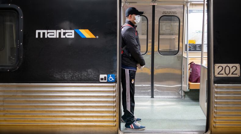Earlier this summer, MARTA estimated that only 35 percent of passengers wore masks. But MARTA has required passengers to wear masks for more than a month, and the agency believes about 90 percent are abiding by the rule. Ben@BenGray.com for the Atlanta Journal-Constitution