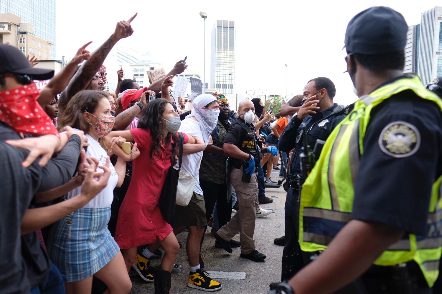 Behind the lens --  Protests: Taken FOR THE AJC