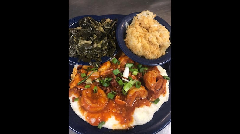 Shrimp and grits from Anne and Bill's Restaurant.