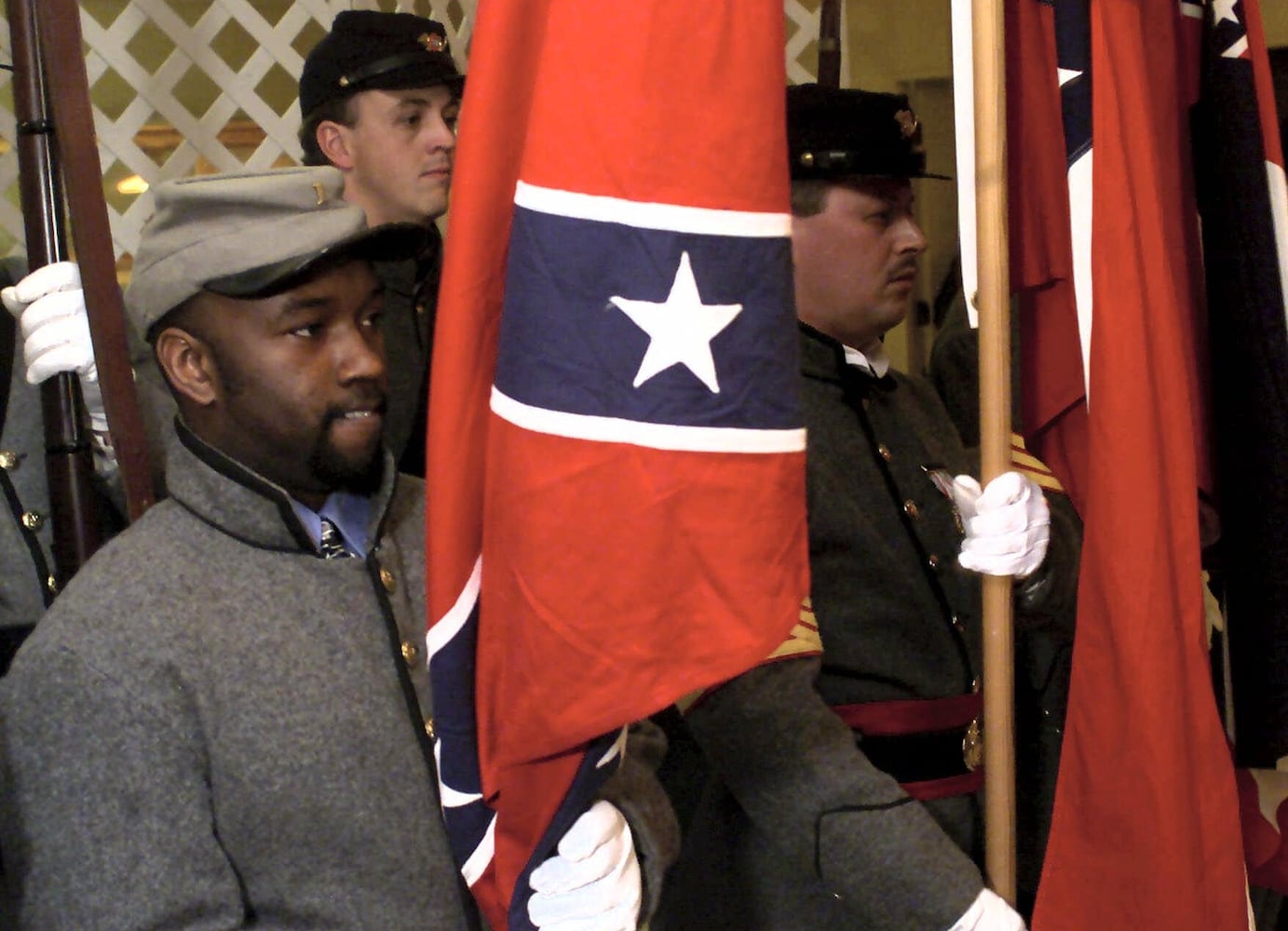 Cross his heart, he loves the Rebel flag