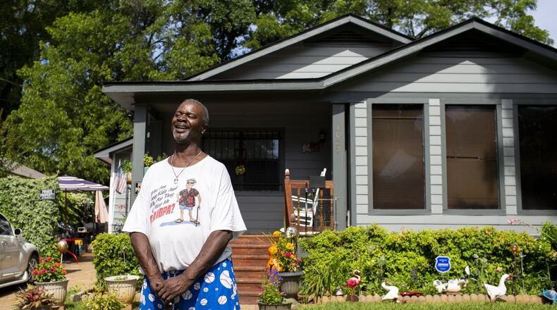 Dirk Bateman talks about growing up in Atlanta and his experience living in Peoplestown, a historically Black community, on July 2, 2020. (REBECCA WRIGHT FOR THE ATLANTA JOURNAL-CONSTITUTION)