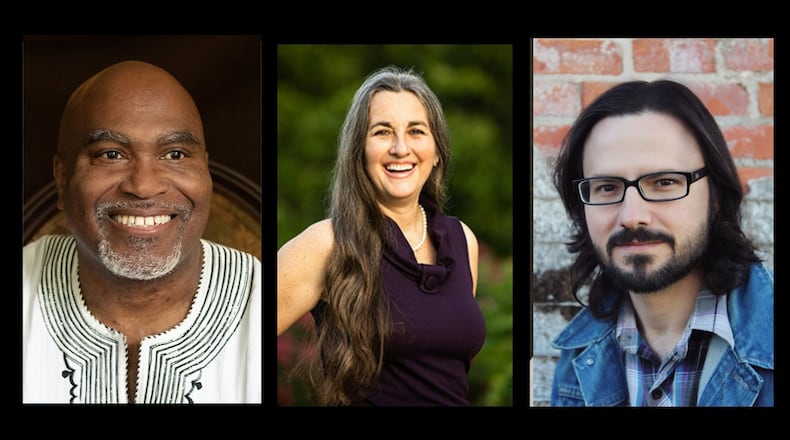 Authors Daniel Black (from left), Janisse Ray and Taylor Brown.