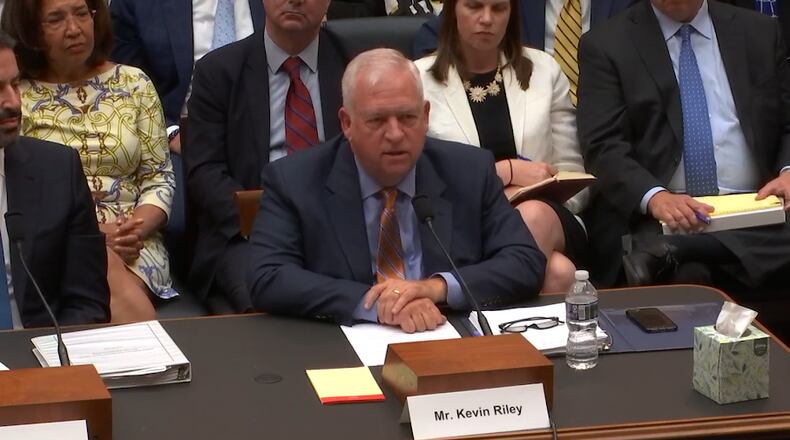 AJC editor Kevin Riley. (House Judiciary Committee video feed)