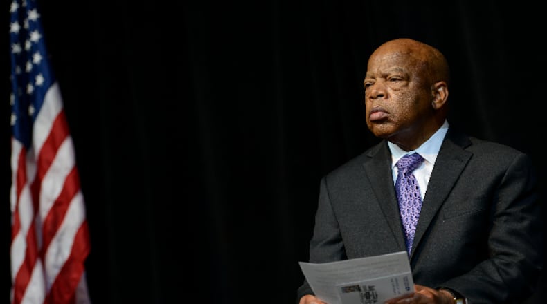 John Lewis attends the U.S. Postal Service Unveiling of the 1963 March On Washington Stamp on August 23, 2013 in Washington, United States.