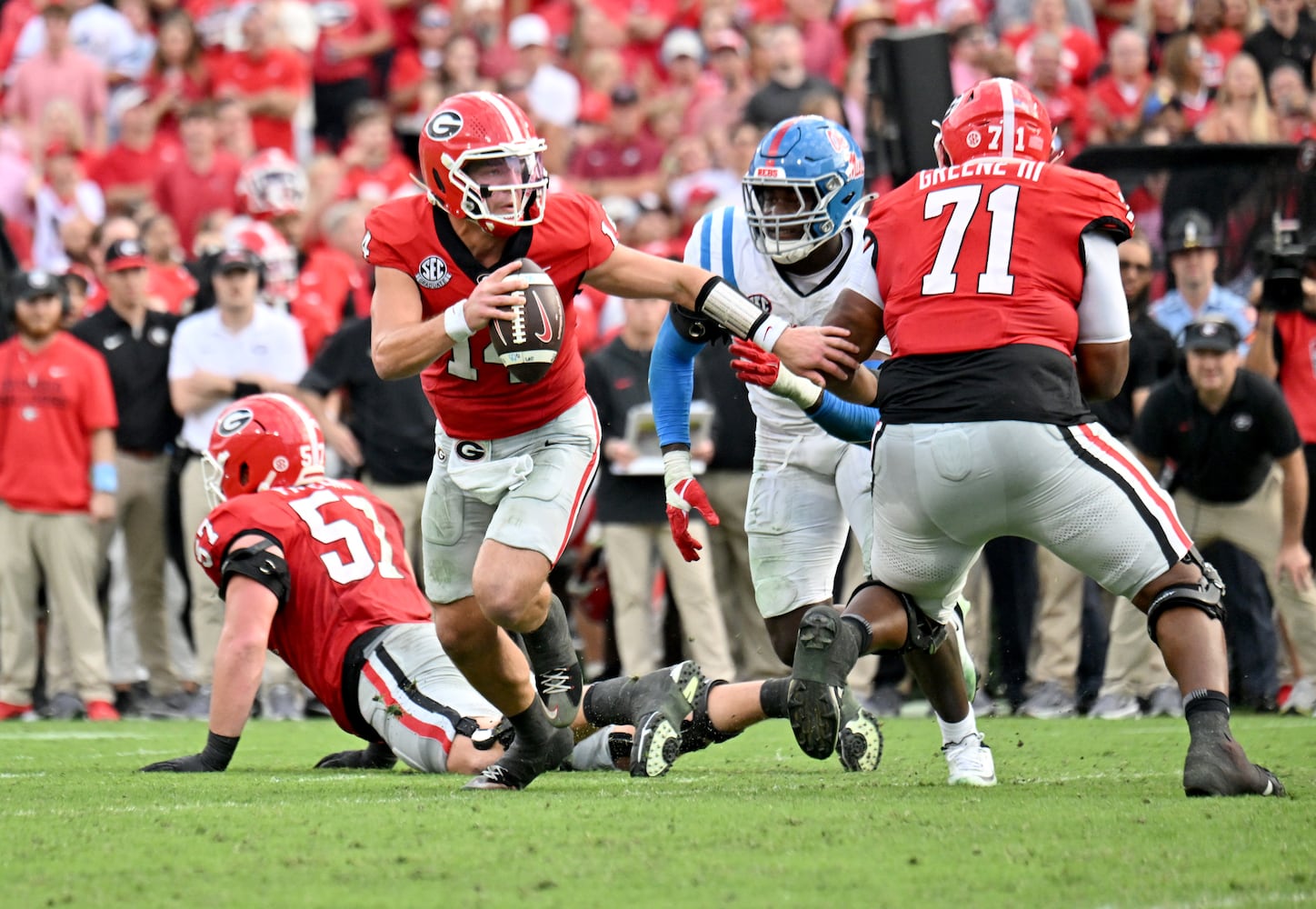 Georgia vs Ole Miss football