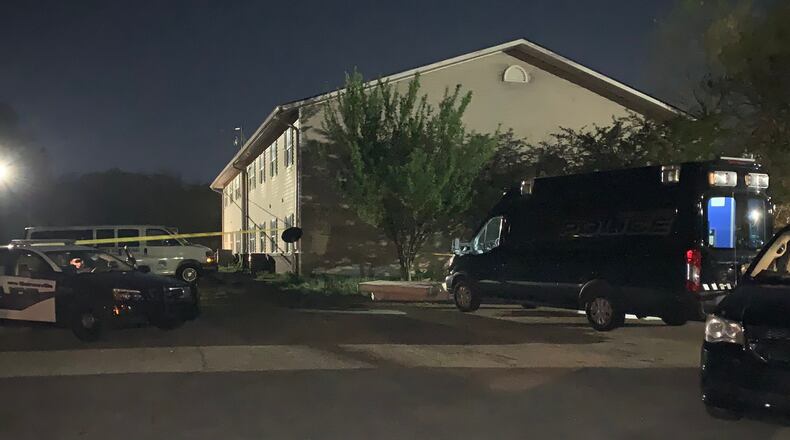 A 26-year-old woman was found dead Tuesday morning outside a Gainesville apartment complex.