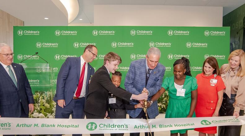 Lex Stolle attended the ribbon-cutting ceremony celebrating the official opening of Children's Healthcare of Atlanta's new Arthur M. Blank Hospital. (Courtesy of Josh Spruiel/City of Atlanta, Office of the Mayor)