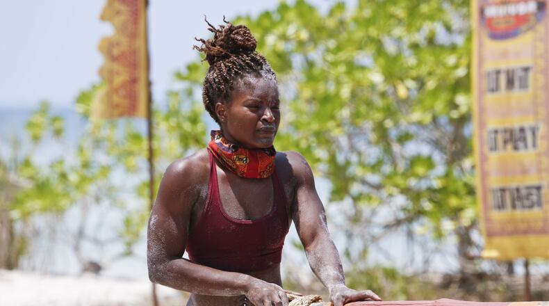 "Signed, Sealed and Delivered" -- Cydney Gillon during the fourth episode of SURVIVOR KAOH: RONG -- Brains vs. Brawn vs. Beauty. The show airs, Wednesday, March 9 (8:00-9:00 PM, ET/PT) on the CBS Television Network. Photo: Monty Brinton /CBS Entertainment é2016 CBS Broadcasting, Inc. All Rights. Reserved. Photo: Robert Voets/CBS Entertainment é2016 CBS Broadcasting, Inc. All Rights Reserved.