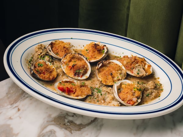 A dish of clams casino