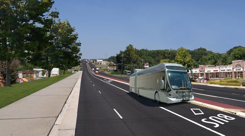 Rendering of Bus Rapid Transit.