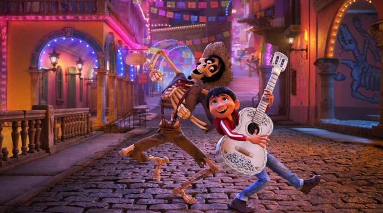 A still frame from Disney Pixar's "Coco."