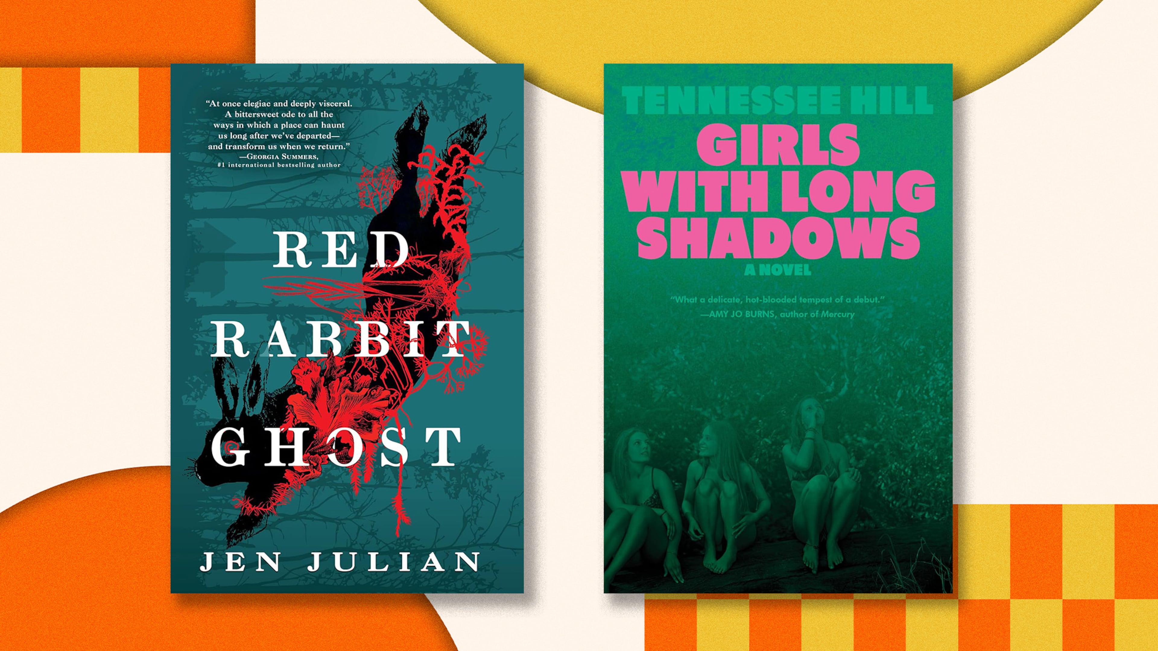 "Red Rabbit Ghost" by Jen Julian and "Girls With Long Shadows" by Tennessee Hill.