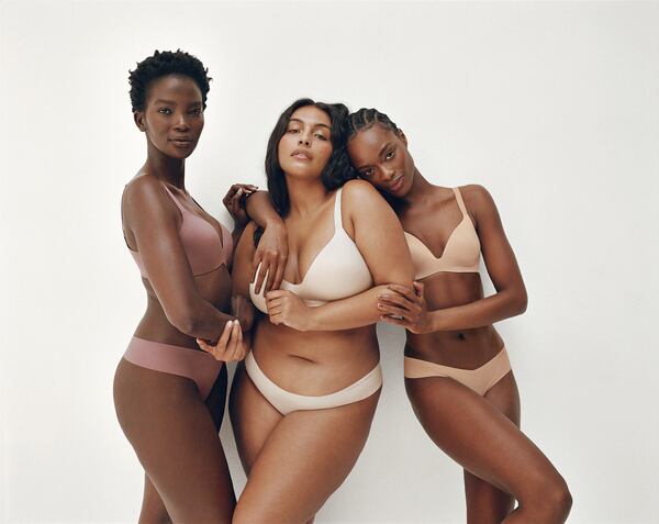 A photo provided by Victoria’s Secret shows the model and inclusivity advocate Paloma Elsesser, at center. She is a member of the VS Collective, a group of seven accomplished women who will spearhead an effort to redefine the version of “sexy” that Victoria’s Secret represents (and sells) to the masses. (Zoe Ghertner/Victoria’s Secret via The New York Times)  