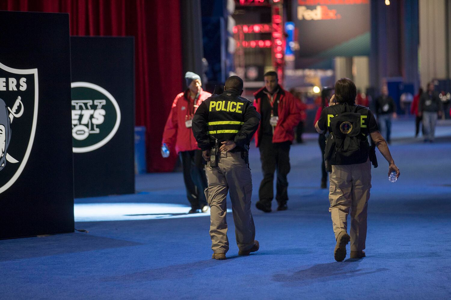 PHOTOS: Security out in force for safe Super Bowl