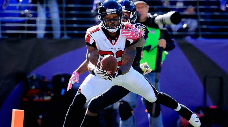 Falcons cornerback Robert Alford, who had two interceptions last week against Baltimore, will have the task of guarding Lions wide receiver Golden Tate.