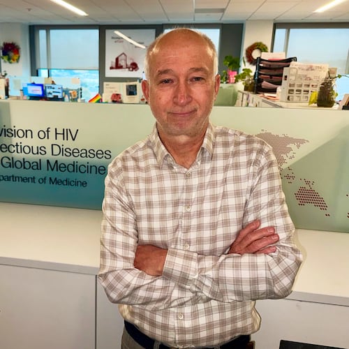 Dr. Steven Deeks at the UCSF Division of HIV Infectious Diseases and Global Medicine on May 5, 2026, in San Francisco. (AP photo/Haven Daley)