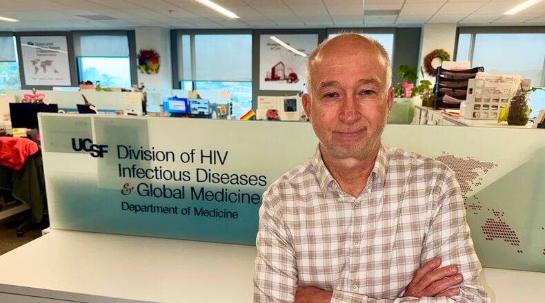 Dr. Steven Deeks at the UCSF Division of HIV Infectious Diseases and Global Medicine on May 5, 2026, in San Francisco. (AP photo/Haven Daley)