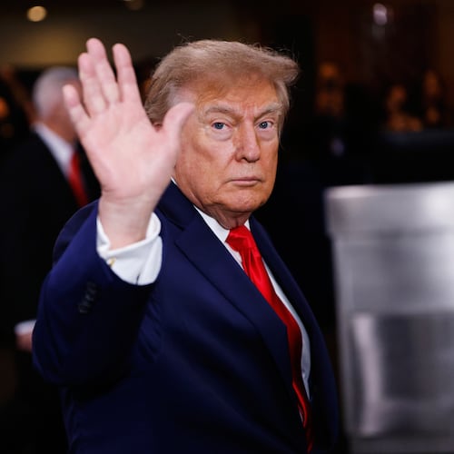 United States President Donald Trump arrives for the 81st session of the United Nations General Assembly at United Nations headquarters, Tuesday, Sept. 22, 2026. (AP Photo/Stefan Jeremiah)