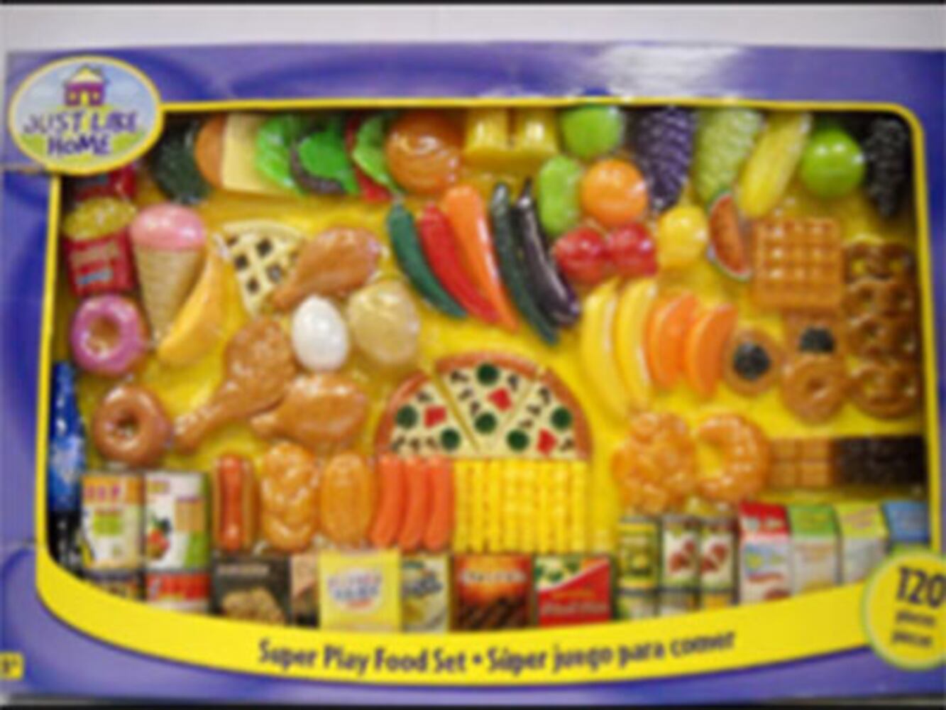 Super Play Food Set made by Geoffrey LLC, sold at Toys-R-Us