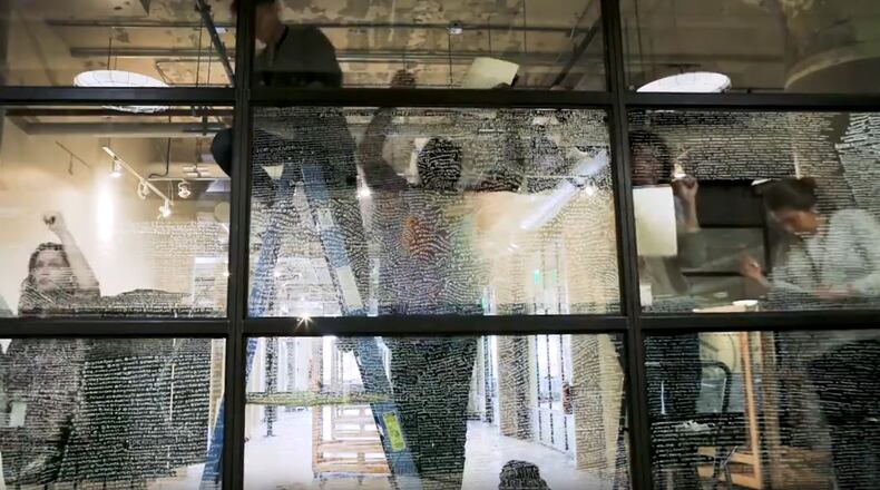 Ponce City Market commissioned a handwritten mural with the usernames of its first 100,000 Instagram followers.