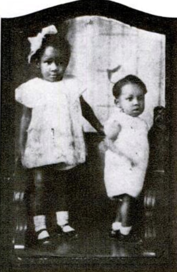 The Rev. Martin Luther King Jr. (right) with sister Christine in 1930. (Courtesy of Richard Kaplan Collection, State Historical Society of Wisconsin, Madison)