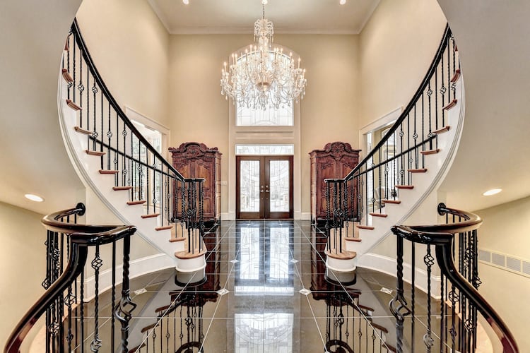 Priced at $1,850,000, this five bedroom and eight bathroom home is a whopping 10,015-square-feet of absolute luxury.