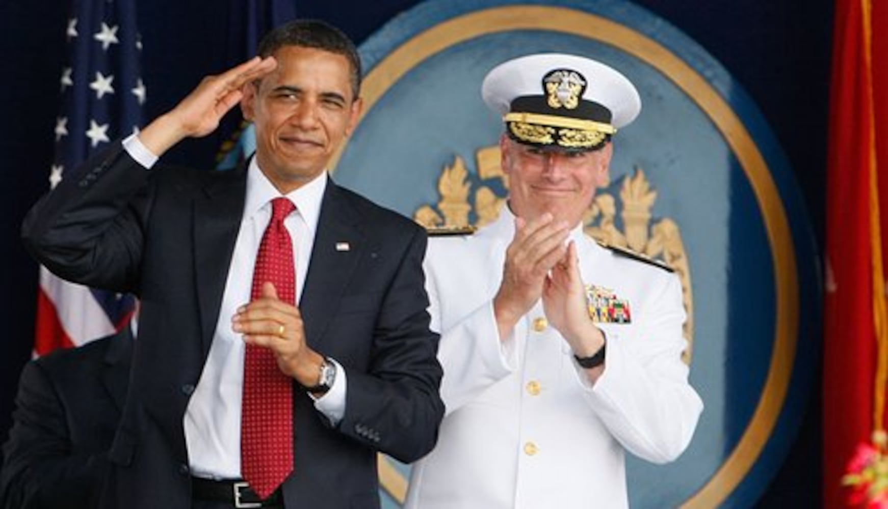 Obama at U.S. Naval Academy graduation