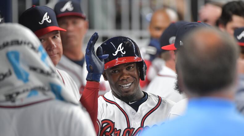 Third baseman Adonis Garcia is scheduled to be activated from the Braves’ 10-day disabled list before Friday’s game at Cincinnati. (HYOSUB SHIN / HSHIN@AJC.COM)