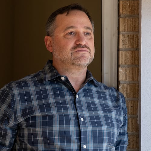 Josh Hirsch poses for a portrait at his home on Oct. 20, 2025, in Denver. (AP Photo/Rachel Woolf)